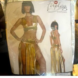Gold Forplay Egyptian costume with headband #EgyptianCostume #Halloween